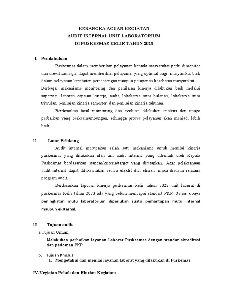 Kak Audit 23 | PDF