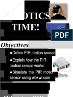 Robotics 2 - PIR Motion Sensor