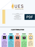 Electrolitosvalores Normales y Comparaciones (Exceso y Deficiencia) .