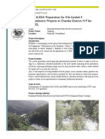 CEIA ESIA Preparation For KFW Funded 4 Hydroelectric Projects in Chamba District H.P For HPSEBL