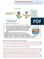 D3 A3 FICHA PS. Conocemos Los Tipos de Desastres Naturales.