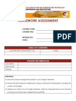 Official Formatted Paper Classwork Assignment 5