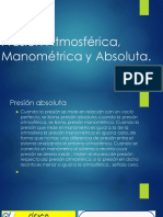 Presión Atmosférica, Manométrica y Absoluta