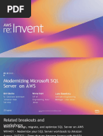 REPEAT 1 Modernizing Microsoft SQL Server On AWS WIN301-R1