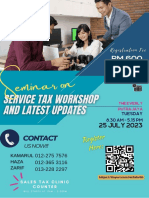 Seminar On Service Tax Workshop and Latest Updates