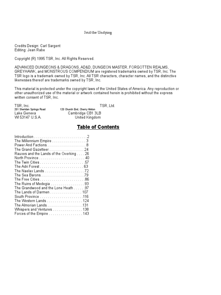 AD&D 2e WOG Ivid The Undying PDF