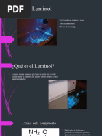 Prueba de Luminol para Detectar Sangre | PDF | Fluorescencia | Química