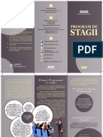 Pliant Program de Stagii În PRM