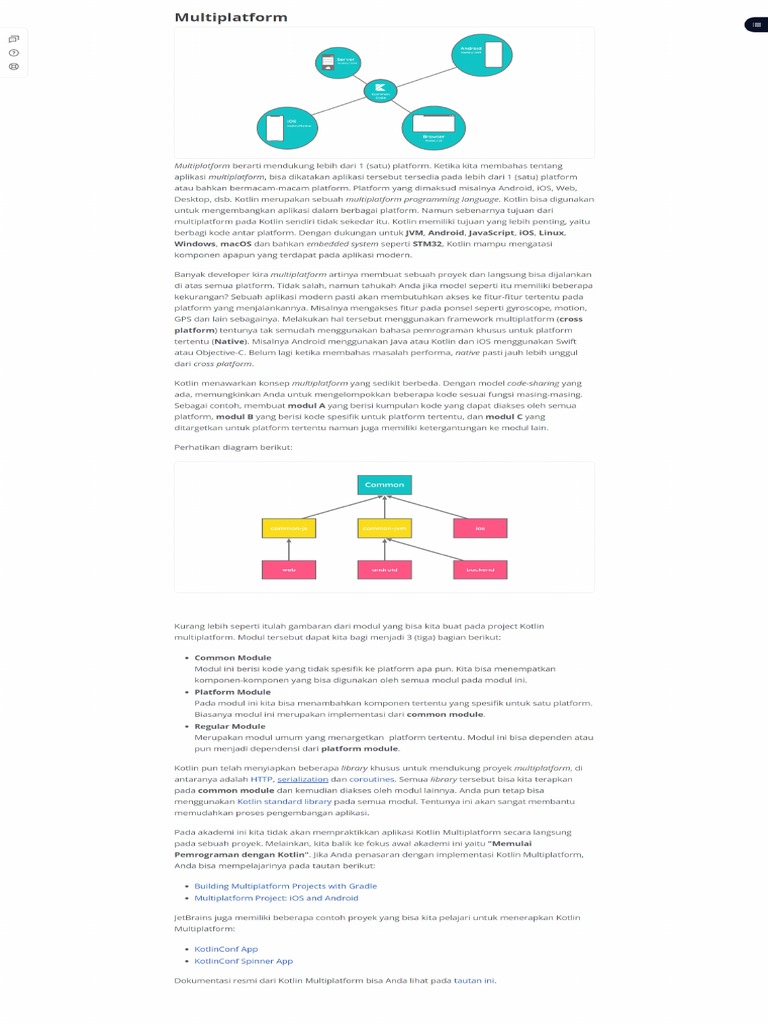 Kotlin Sebagai Bahasa Multiplatform | PDF