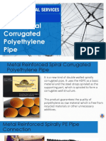 Metal Spiral Corrugated Polyethylene Pipe