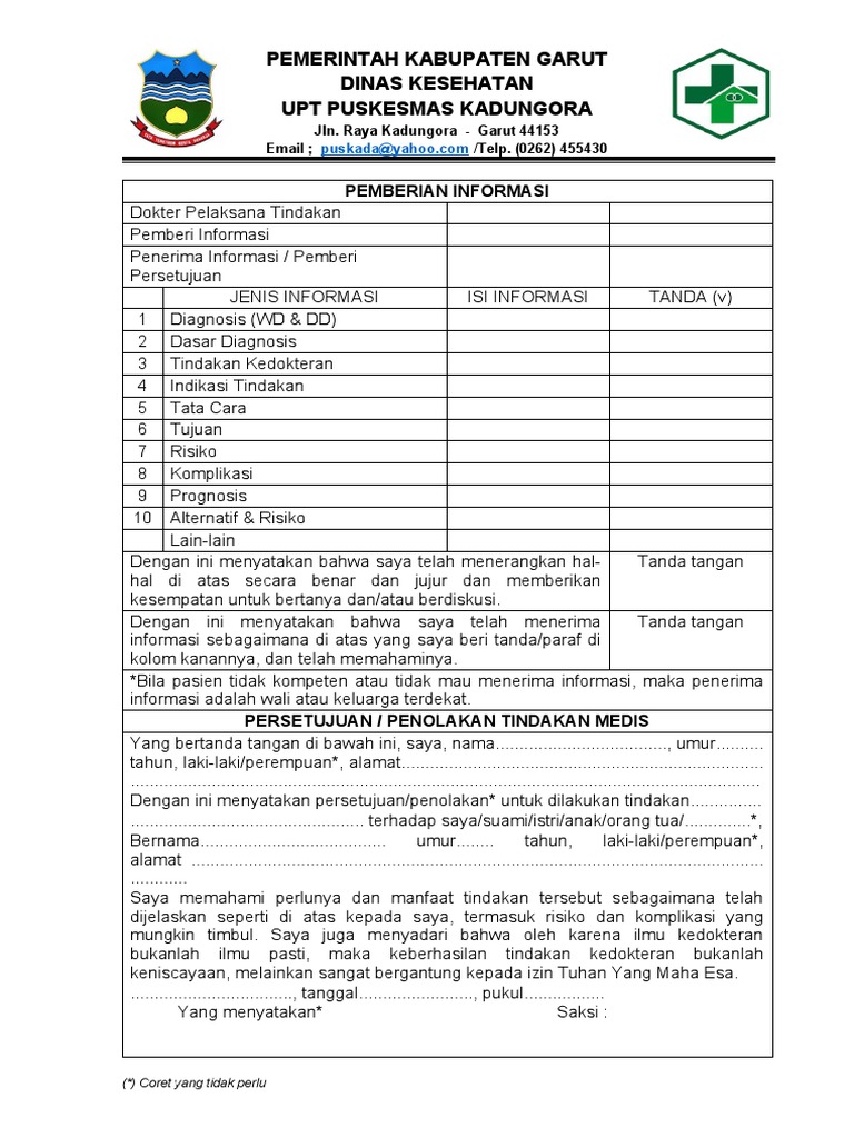 Informed Consent Pemberian Informasi Pdf