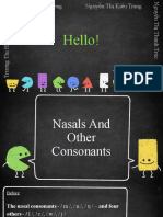 Nasals and Other Consonants