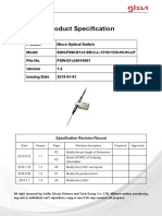 FSW d1x2 Micro Optical Switch Data Sheet 510601