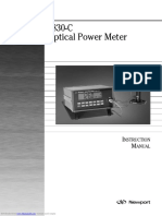 1830-C Optical Power Meter: Nstruction Anual