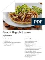 Sope de Tinga de 3 Carnes