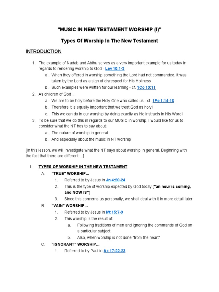 Music in New Testament Worship PDF