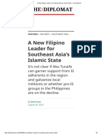 A New Filipino Leader For Southeast Asia's Islamic State - The Diplomat