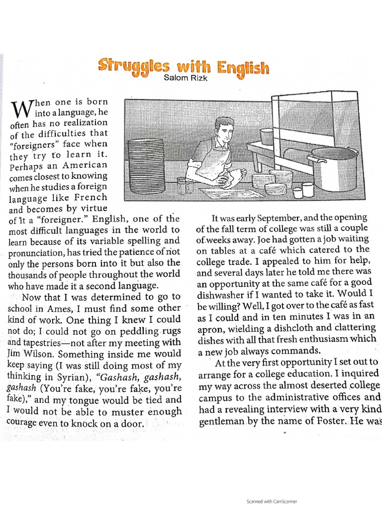 Struggles With English | PDF