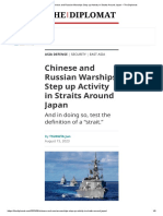 Chinese and Russian Warships Step Up Activity in Straits Around Japan - The Diplomat
