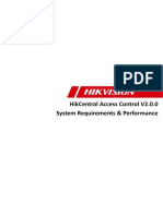 HikCentral Access Control - V2.0 - System Requirements and Performance - 20221107
