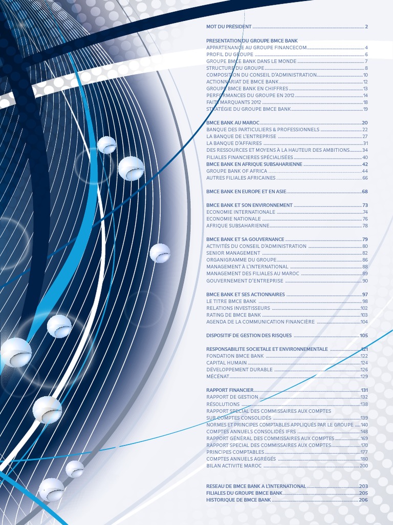 Performances et Stratégies de BMCE 2012 | PDF | Banques | Maroc