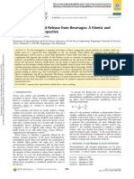 Flavor Retention and Release From Beverages A Kinetic and