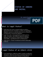 39 - Legal Status of Unborn Child and Animal