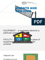 Equipments and Facilities