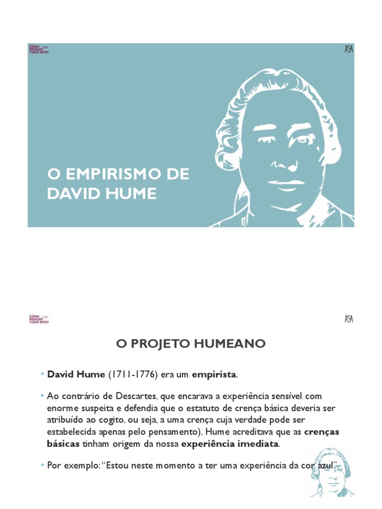 Hume | PDF | David Hume | Experiência