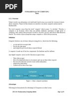 Fundamentals of Computing Notes