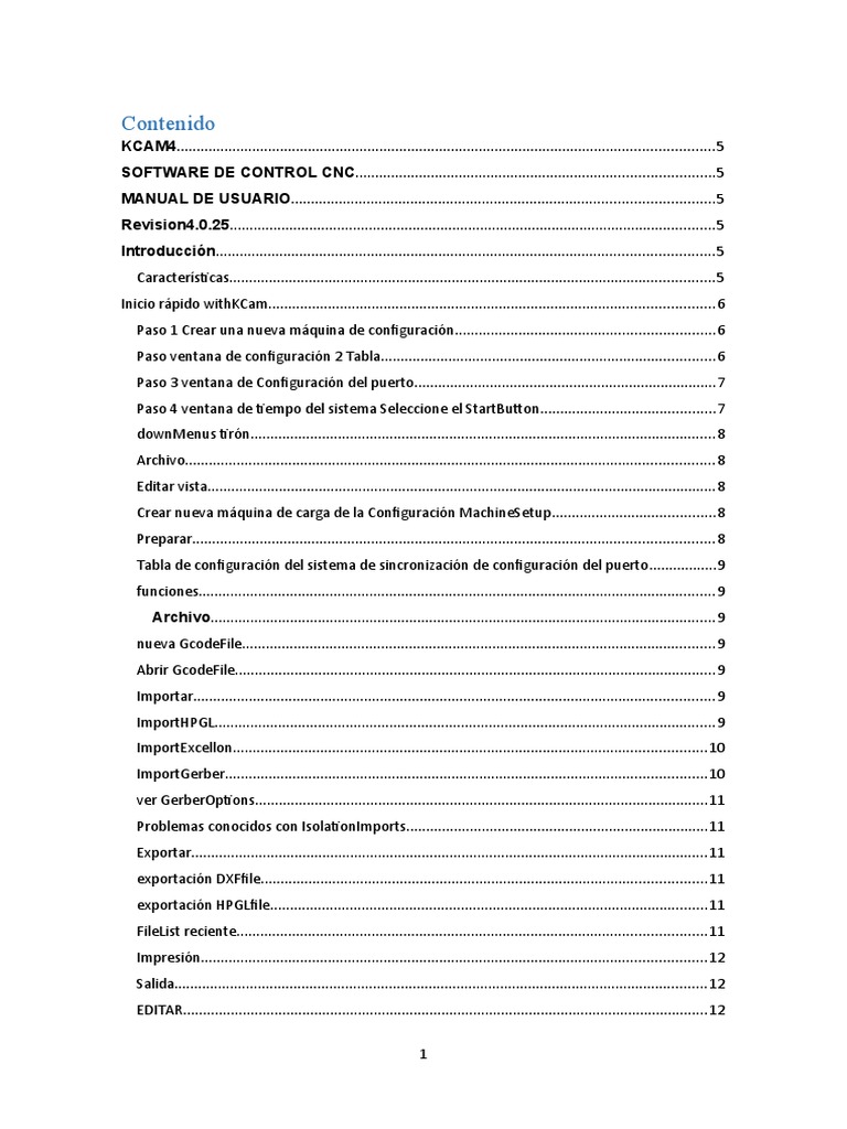 Manual de Usuario KCAM4 CNC | PDF | Ventana (informática) | Control ...
