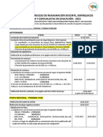 Cronograma de Reasignacion Docente 2023 - 24052023