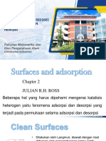 2 - Surfaces and Adsorption - Katalis Heterogen 2023