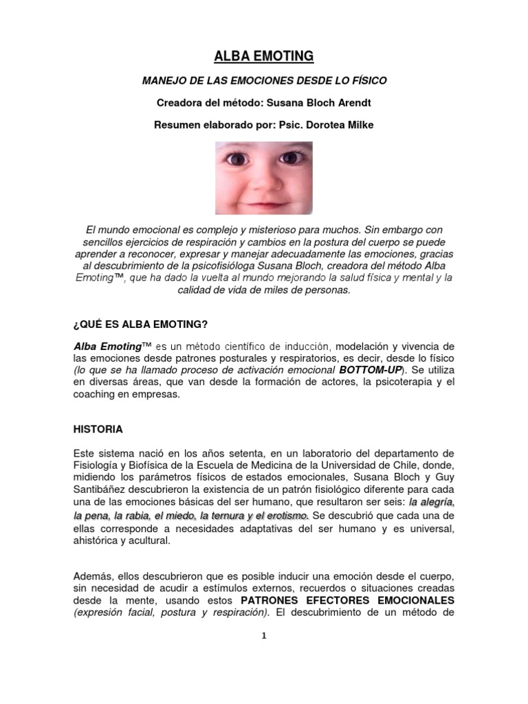 Alba Emoting | PDF | Respiración | Las emociones
