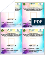 Hady Card Peserta PKB