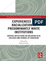 Experiences of Racialization in Predominantly White Institutions Critical Reflections On Inclusion in US Colleges and Schools... (Rachel Endo) Pytsimi