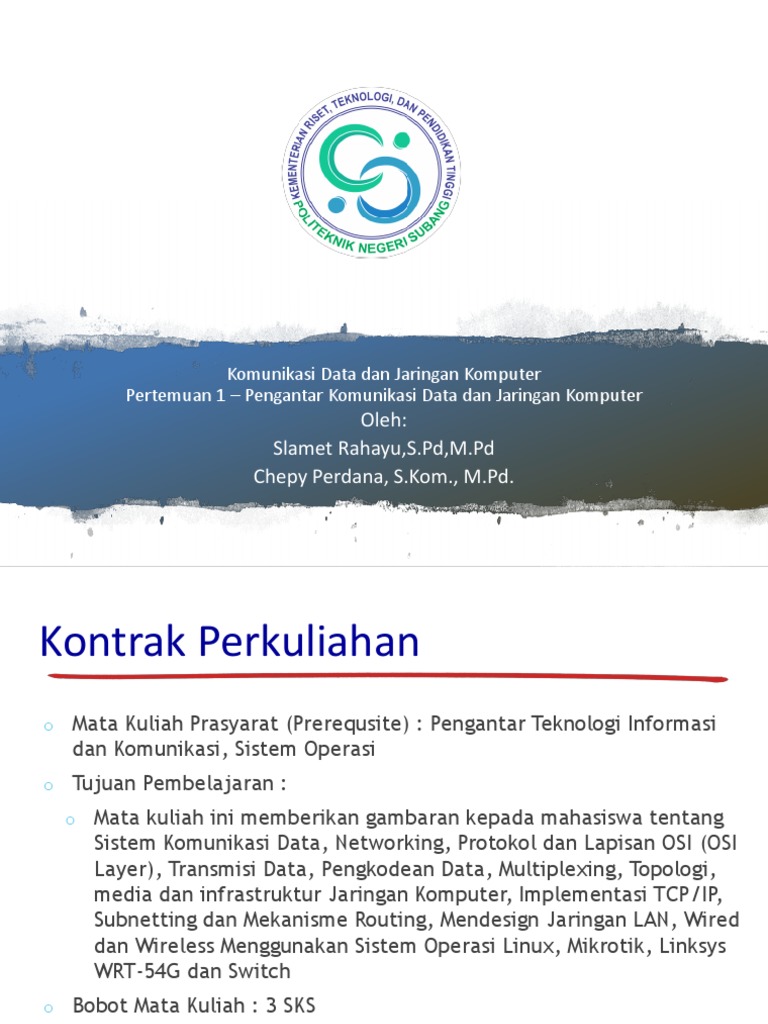 Pengantar Jaringan Komputer dan Data | PDF