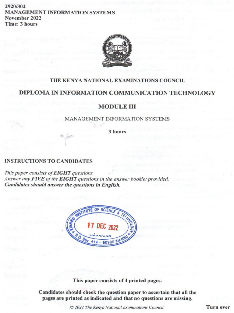 Management Information Systems Module III Nov 2022 | PDF
