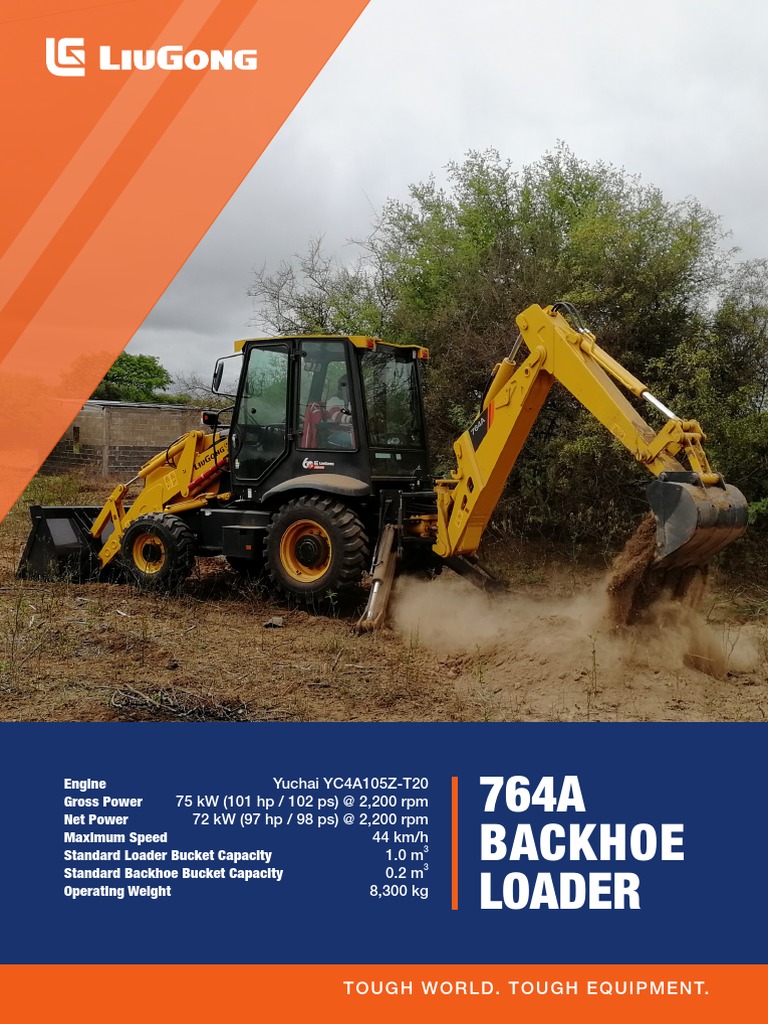 Liugong 764A Backhoe Loader Specs | PDF
