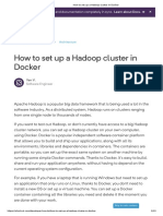How To Set Up A Hadoop Cluster in Docker