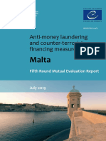 Moneyval Mutual Evaluation Report Malta 2019