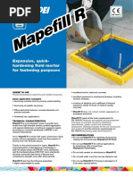 Mapefill GP IN Grout Application Guide | PDF | Concrete | Water