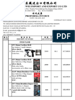 Qidong Dongwei Import and Export Co LTD: Proforma Invoice