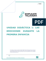 Unidad Didáctica 1 Las Emociones Durante La Primera Infancia