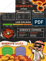 Menu Sheikhs Wings