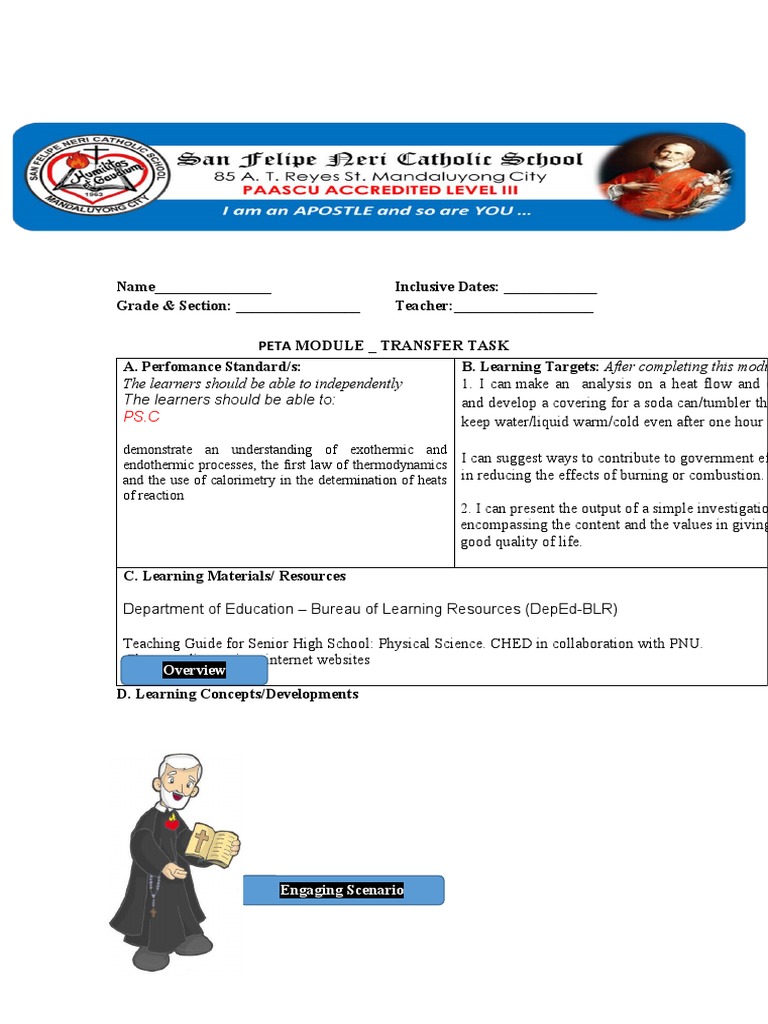 Exothermic and Endothermic Processes Module | PDF | Heat | Heat Transfer