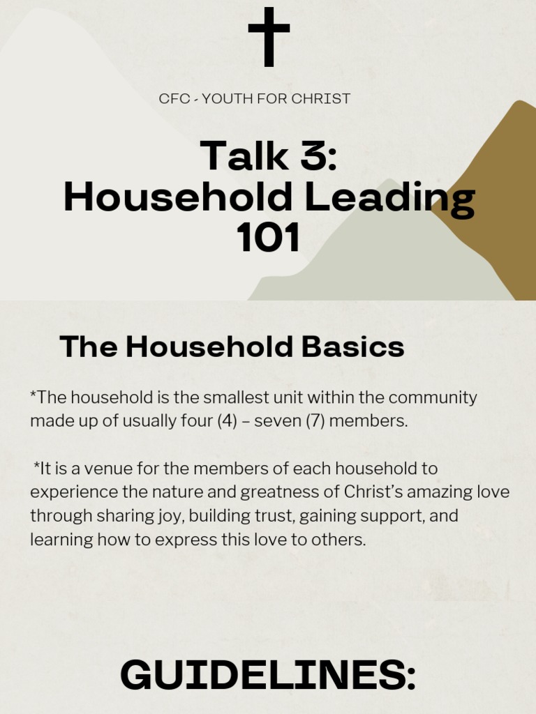 CFC Household Leaders Training Guide | PDF | Prayer
