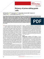 Predicting The Efficiency of Prime Editing Guide RNAs in Human Cells