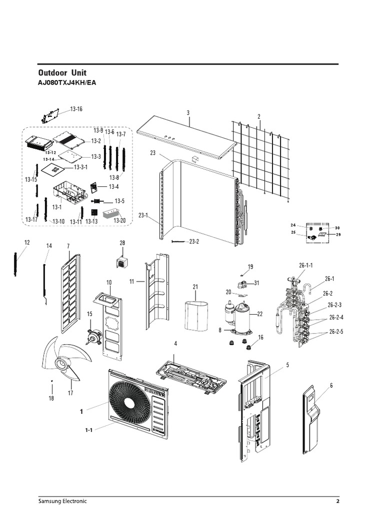 Exploded View Aj080txj4kh-Ea | PDF | Manufactured Goods | Electrical ...
