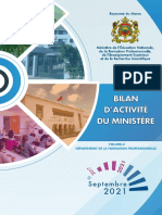 BILAN D'ACTIVITÉ DU MINISTÈRE 2017-2021 Vol.2 - Formation Professionnelle